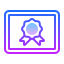 certificato icon by Icons8